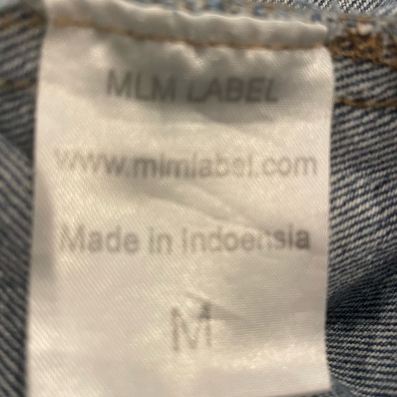 MLM Label Light Denim Top or Mini Dress, Size M - Picture 4 of 7